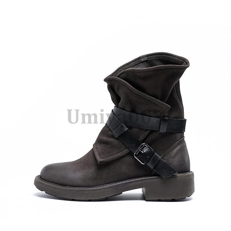 【訳あり】◾️LIMI feu◾️エンジニアブーツ◾️サイドジップ◾️本革◾️ブラック 本革 ブーツ レディース エンジニアブーツ 秋 冬 羊革 柔らかい