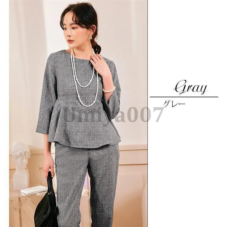 パンツスーツ レディース セットアップ 入学式 卒業式 母 ママ 服 黒
