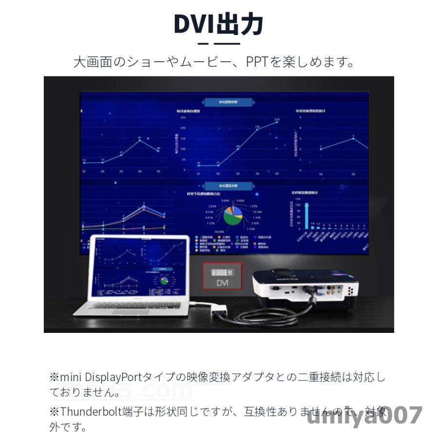 ディスプレイ DisplayPort（MiniDP）to DVI/HDMI/VGA変換アダプタ3in1 Apple Macbook/Macbook Pro/iMac/Macbook Air/Mac Mini/ Microsoft Surface pro 456｜umiya007｜09