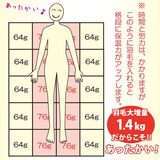 羽毛布団 シングル 掛け おすすめ 暖かい グースダウン95% 増量 冬用