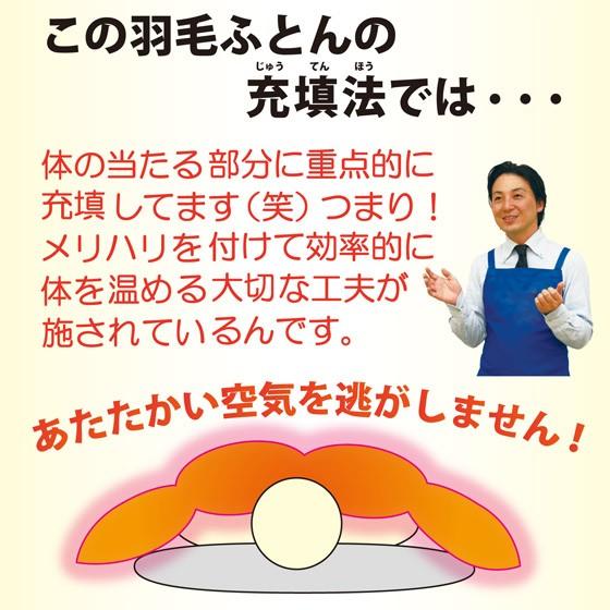 羽毛布団 羽毛ふとん シングルサイズ 掛け布団 日本製 高級グースダウン95％ ダウン 大増量 おすすめ 暖かい｜umou-iine｜18