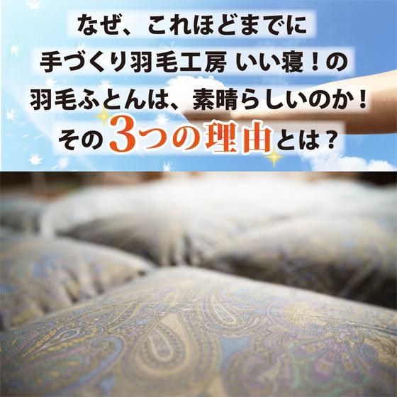 羽毛布団 シングルサイズ 掛け おすすめ グースダウン 93% 増量 冬用 あったか 軽い 高級 本掛け 限定 セール 日本製 羽根｜umou-iine｜06