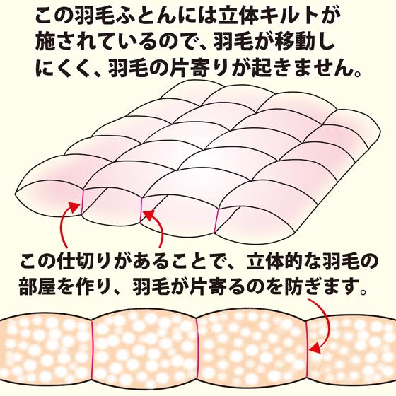 羽毛掛け布団 シングルサイズ グースダウン 90% 増量 冬用 本掛け 限定