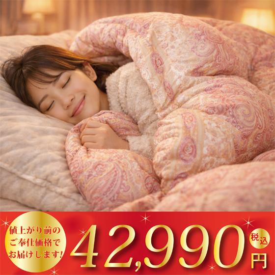 羽毛掛け布団 シングルサイズ グースダウン 90% 増量 冬用 本掛け 限定