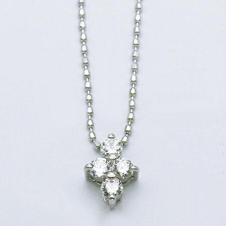 ペンダント ダイヤモンド 0.16カラット ネックレス カットボール