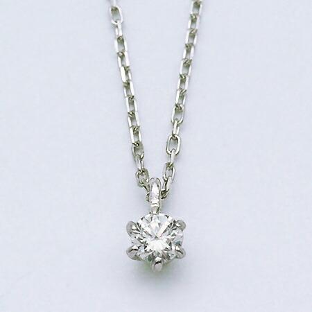 ペンダント ダイヤモンド 0.1ct SIクラス ネックレス アズキチェーン