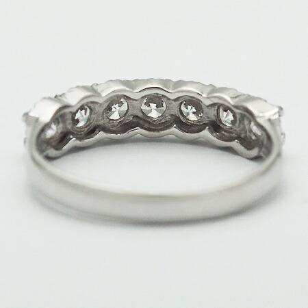 指輪 エタニティリング ダイヤモンド 0.7ct SIクラス PT900・K18・K10