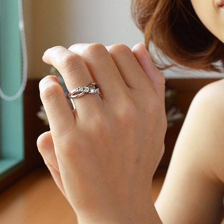 指輪 リング ダイヤモンド 0.22ct PT900・K18・K10選択可