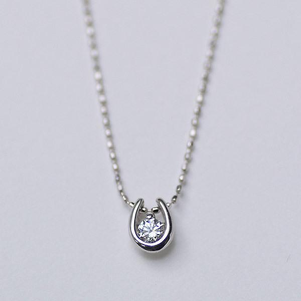 ペンダント ダイヤモンド 0.1ct ネックレス カットボールチェーン 