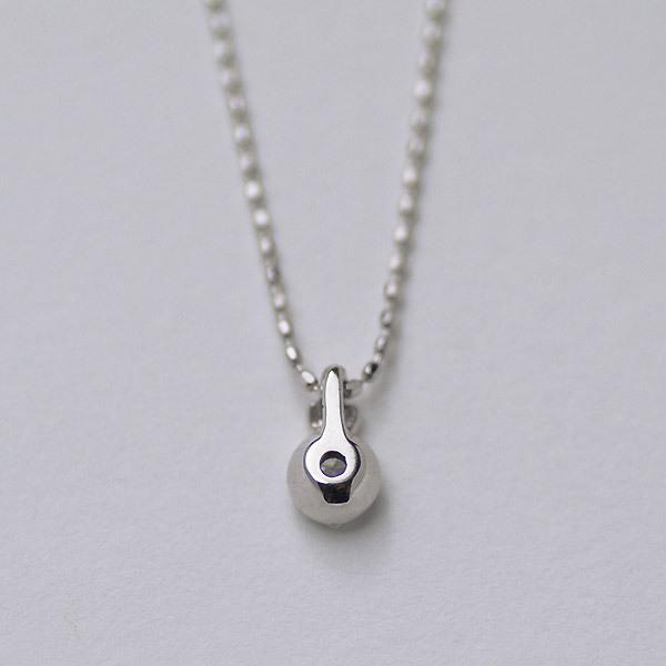 ペンダント ダイヤモンド 0.1ct ネックレス カットボールチェーン 