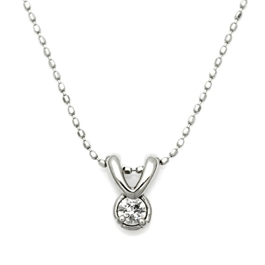 ペンダントトップ ダイヤモンド 0.1ct ネックレス PT900・K18・K10選択