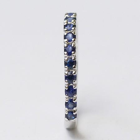 限定受注 指輪 エタニティリング ブルーサファイア PT900・K18・K10