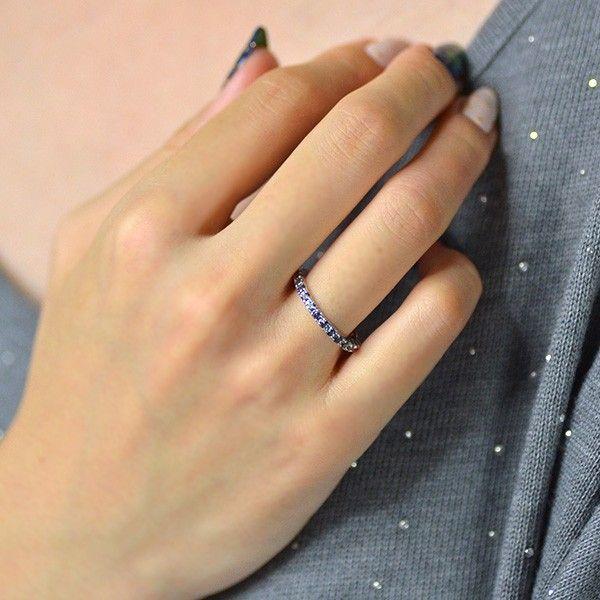 限定受注 指輪 エタニティリング カラーチェンジガーネット PT900・K18