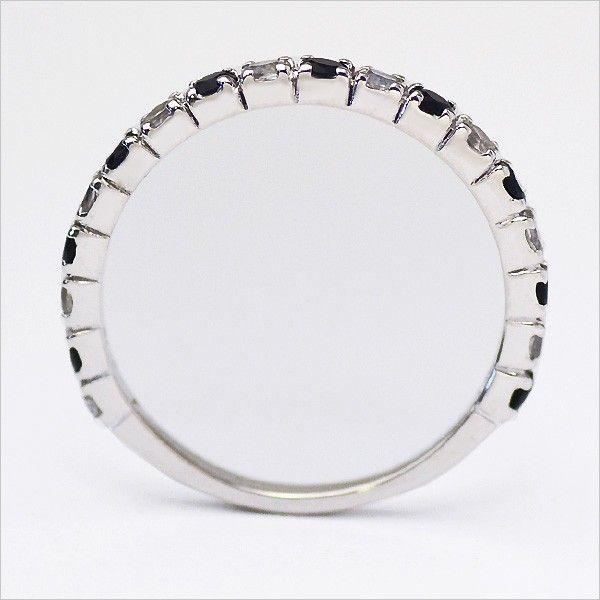 限定受注 指輪 エタニティリング オニキス ホワイトトパーズ PT900