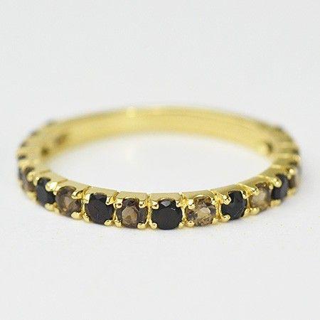 た*け様 【美品】ete エテ リキッドロウ　リング　スモーキークォーツ　9号 た*け様 【美品】ete エテ リキッドロウ リング スモーキー