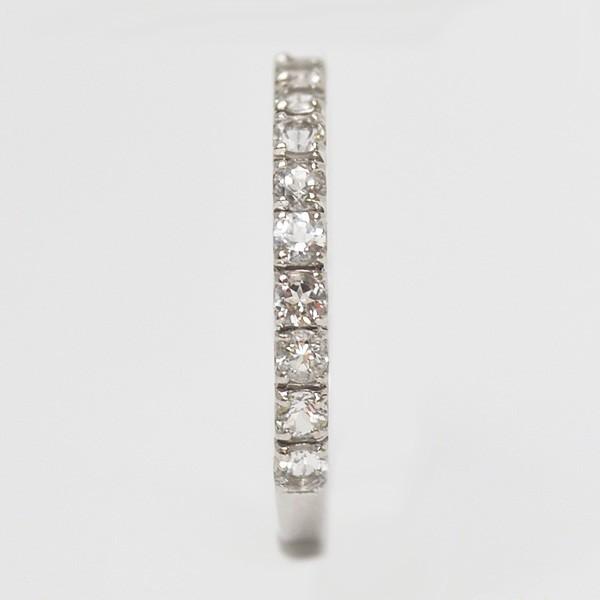 限定受注 指輪 エタニティリング ホワイトトパーズ PT900・K18・K10