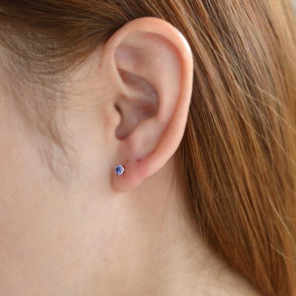 K18YG 天然 インディコライトトルマリン ピアス