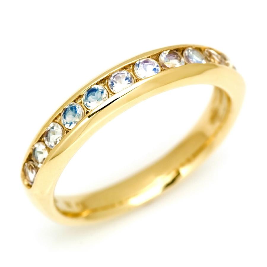 リング 指輪 ブルームーンストーン ゴールド K10 6月誕生石 プレゼント レディース 10K 10金