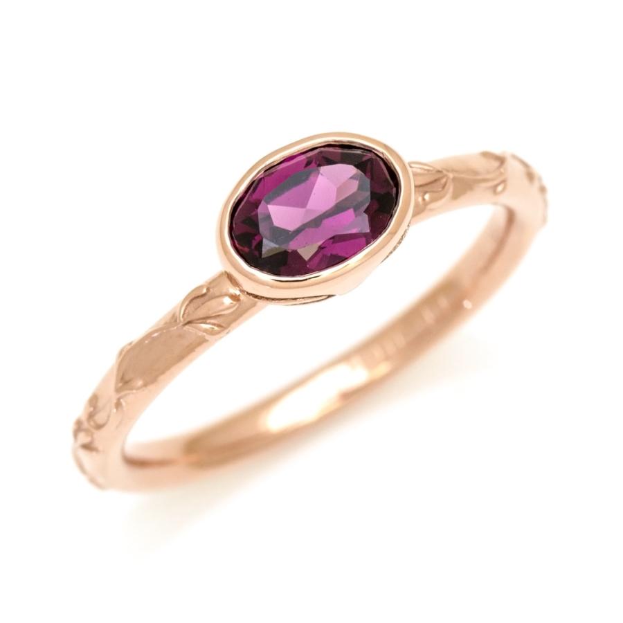 リング 指輪 ロードライトガーネット brocca ゴールド K10 1月