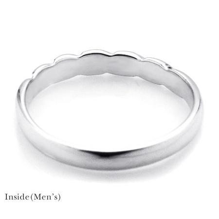 結婚指輪 マリッジリング プラチナ レディース＆メンズ ペア ダイヤモンド PT900 40代 50代の画像
