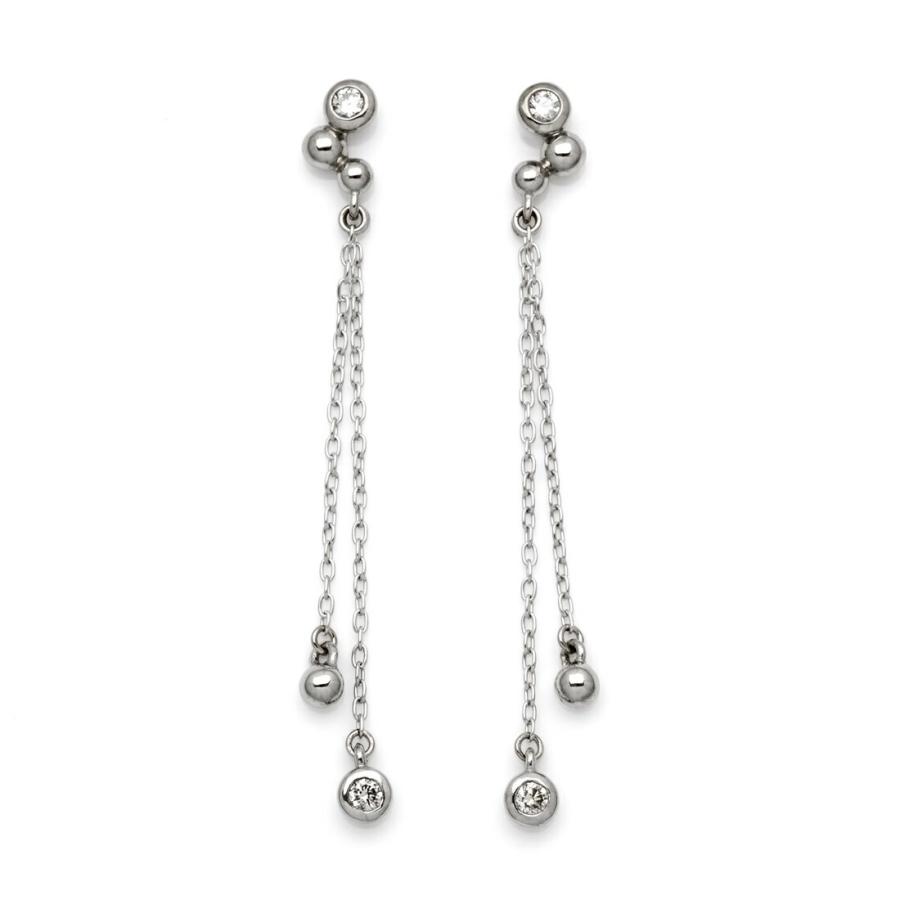 スタッドピアス ダイヤモンド 0.13ct sizuku ゴールド K18 レディース