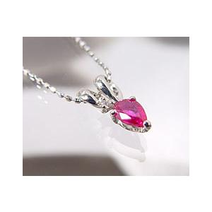 k18 wg ルビーダイヤペンダントトップ SOLD OUT】K18WG ルビー ダイヤモンド ペンダントネックレス