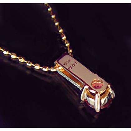 K18ルベライトダイヤペンダントトップ