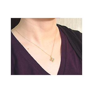 ペンダントトップ エメラルド ダイヤモンド クロス alone ネックレス