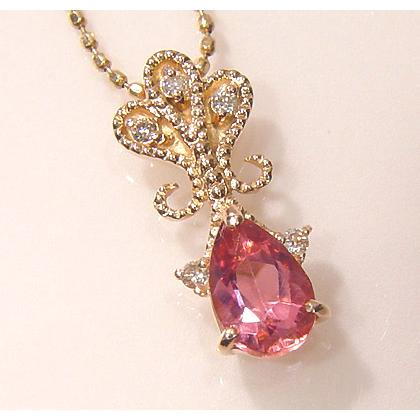 k18ピンクトルマリンダイヤモンドトップ