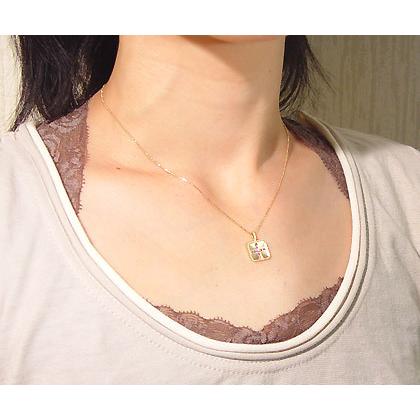 ペンダントトップ アメシスト クロス greco ネックレス PT900・K18 