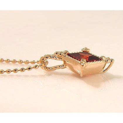 K18/ガーネットトップ K18 ガーネット ペンダントトップ ialino 1月誕生石