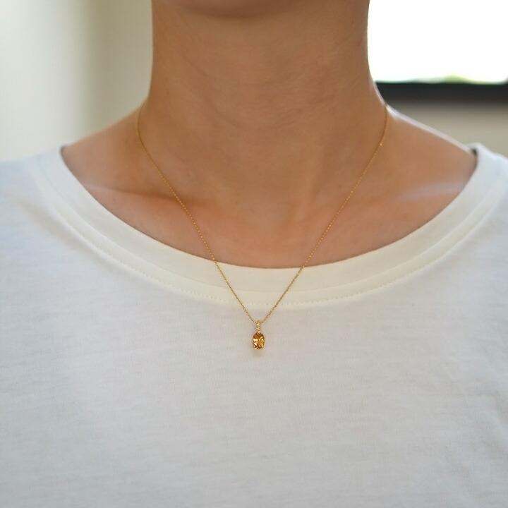 ペンダントトップ インペリアルトパーズ naturale ネックレス PT900 
