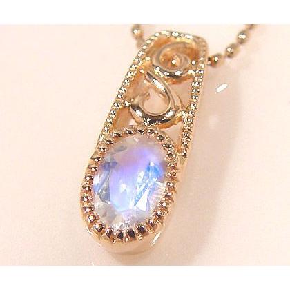 K18 ブルームーンストーン ペンダントトップ berso 6月誕生石