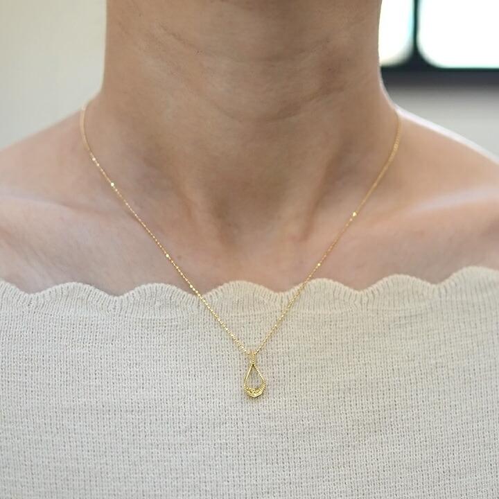 ペンダントトップ イエローサファイア stilla ネックレス PT900・K18 
