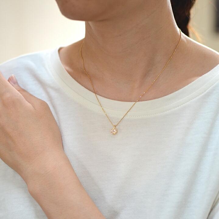 ペンダントトップ シャンパンカラー キュービックジルコニア 