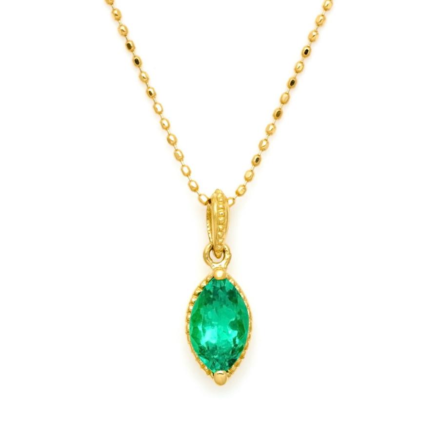 ペンダントトップ エメラルドbeato ゴールド K18 5月誕生石 プレゼント レディース 18K 18金
