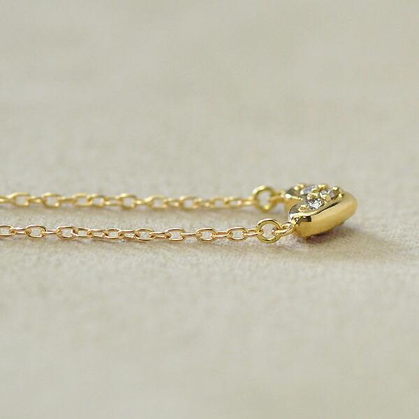 ネックレス カラーサファイア ダイヤモンド 18金 K18 ゴールド