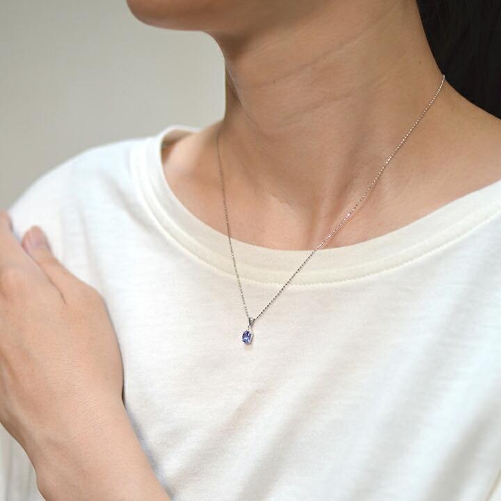 ペンダントトップ タンザナイト ダイヤモンド calzare ネックレス
