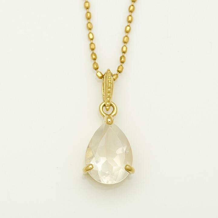 ペンダントトップ ムーンストーン ゴールド K18 6月誕生石