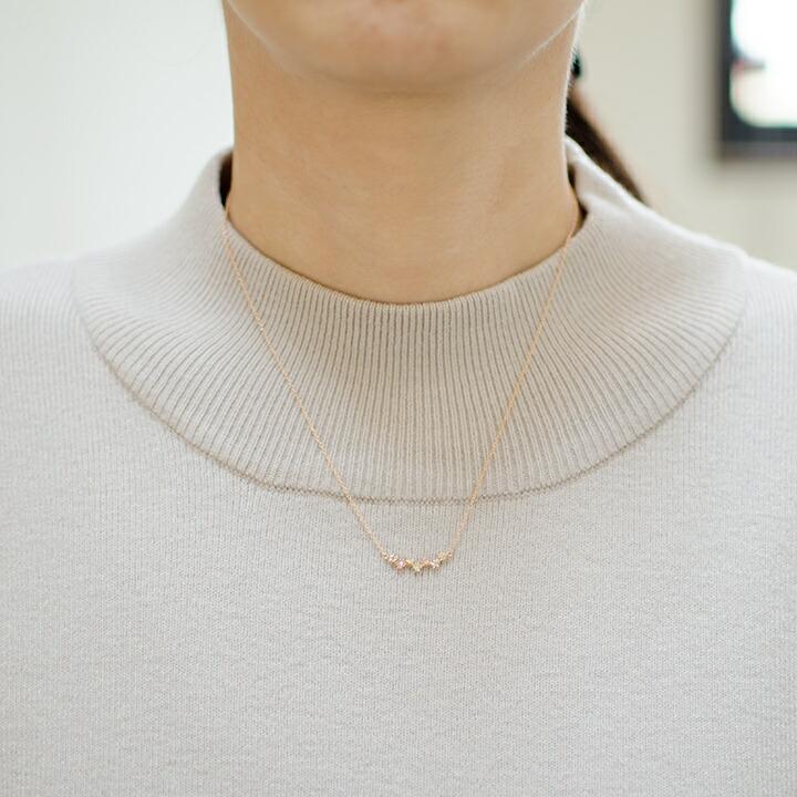 ネックレス ペリドット ダイヤモンド 18金 K18 ゴールド stellato