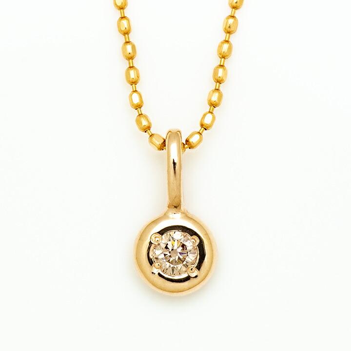 ペンダントトップ ブラウンダイヤモンド 0.05ct piccolo ネックレス 
