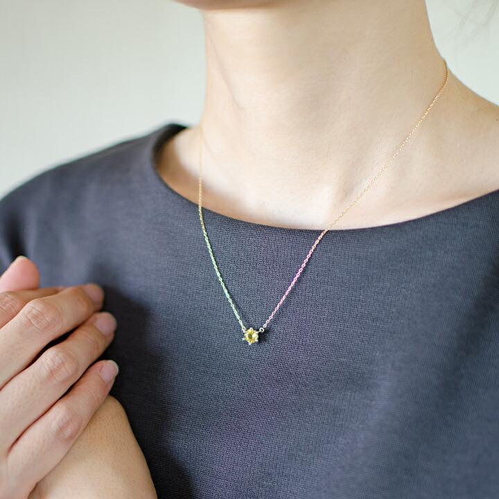 ネックレス スフェーン reginetta ゴールド K18 プラチナ900  