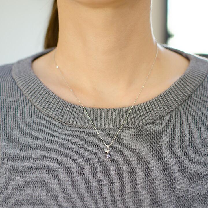 ペンダントトップ タンザナイト アクアマリン ネックレス PT900・K18