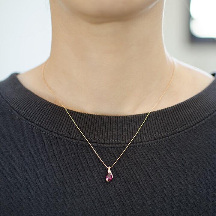 Pt900 Pt800 ロードライトガーネット プラチナ ネックレス ペンダントトップ ロードライトガーネット ネックレス PT900・K18・K10