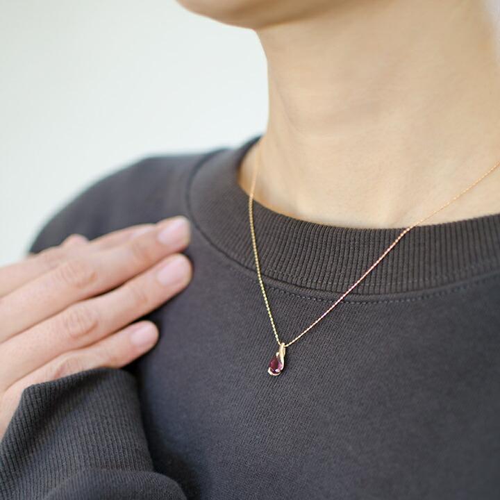 Pt900 Pt800 ロードライトガーネット プラチナ ネックレス ペンダントトップ ロードライトガーネット ネックレス PT900・K18・K10