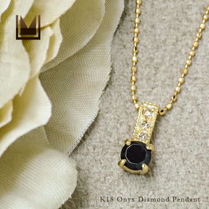 ペンダントトップ オニキス ダイヤモンド fiorito ネックレス PT900