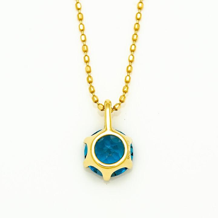 ペンダントトップ ロンドンブルートパーズ sempre ネックレス PT900