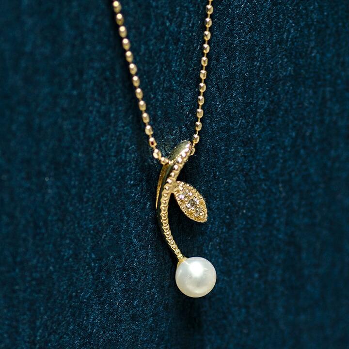 pt900パールペンダントトップ ペンダントトップ 淡水パール ダイヤモンド ネックレス PT900・K18
