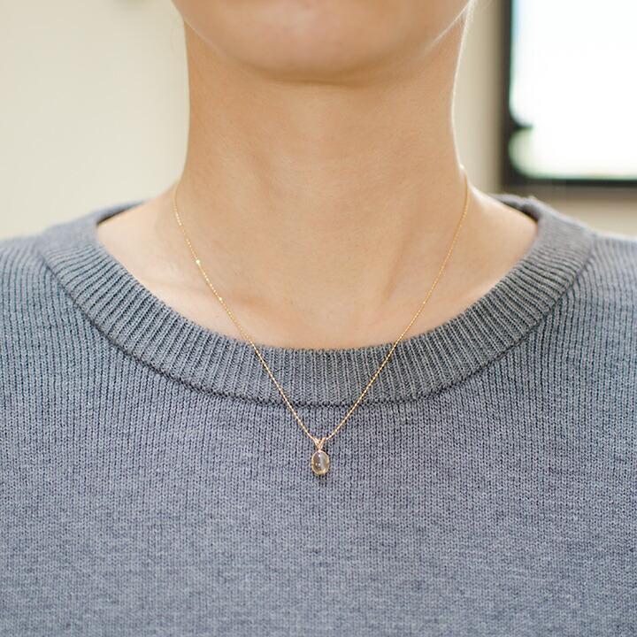 ペンダントトップ シリマナイトキャッツアイ drop ネックレス PT900
