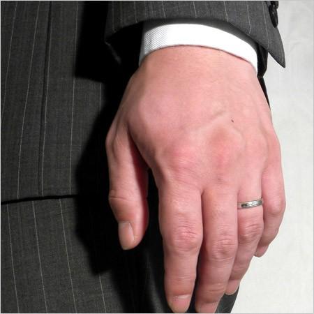 結婚指輪 マリッジリング  18金 ゴールド メンズ ダイヤモンド K18 30代 40代の画像